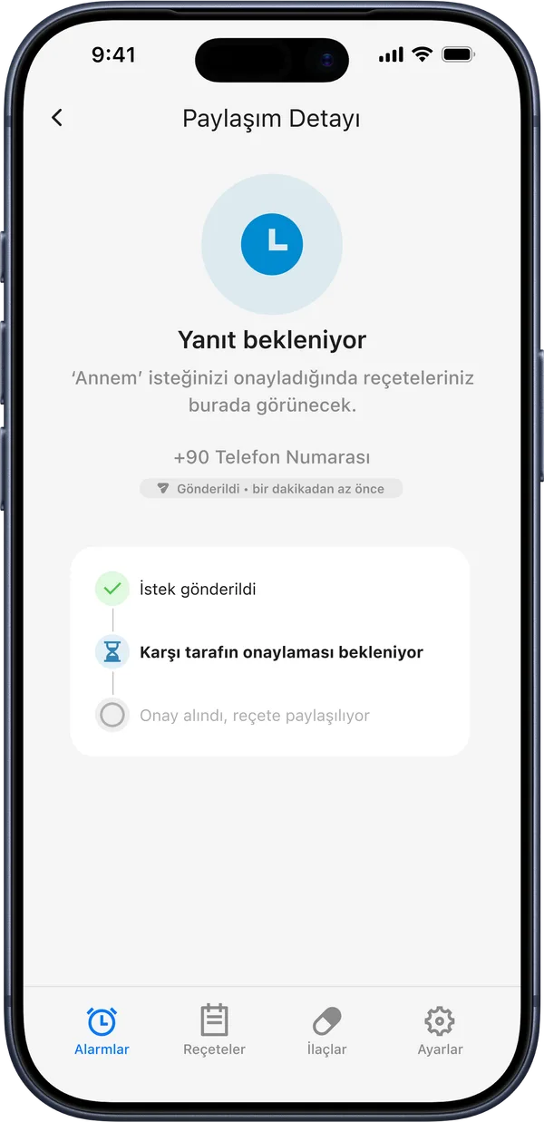 Aile Paylaşımı ekranı
